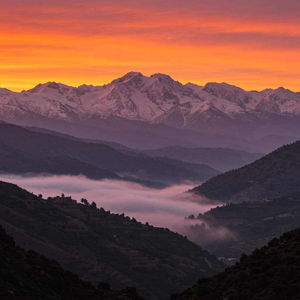 The Magic of Sunrise Over the Atlas Mountains