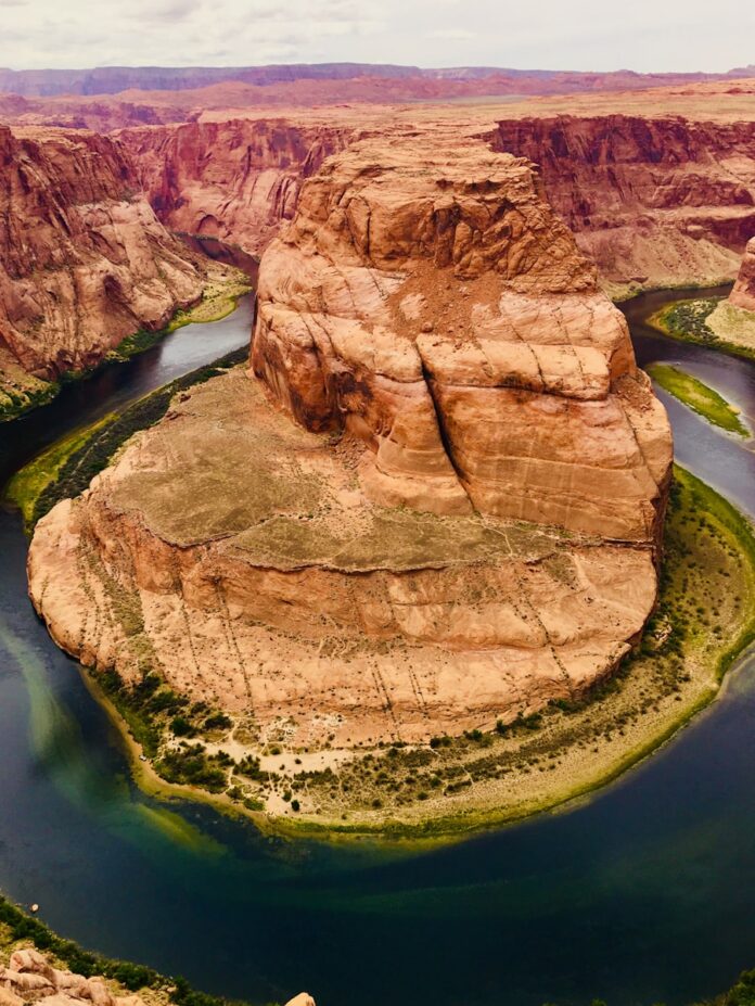 aerial photo of a landmark