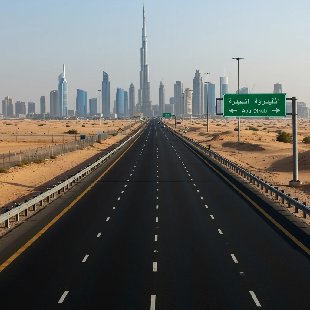How Far is Dubai from Abu Dhabi?