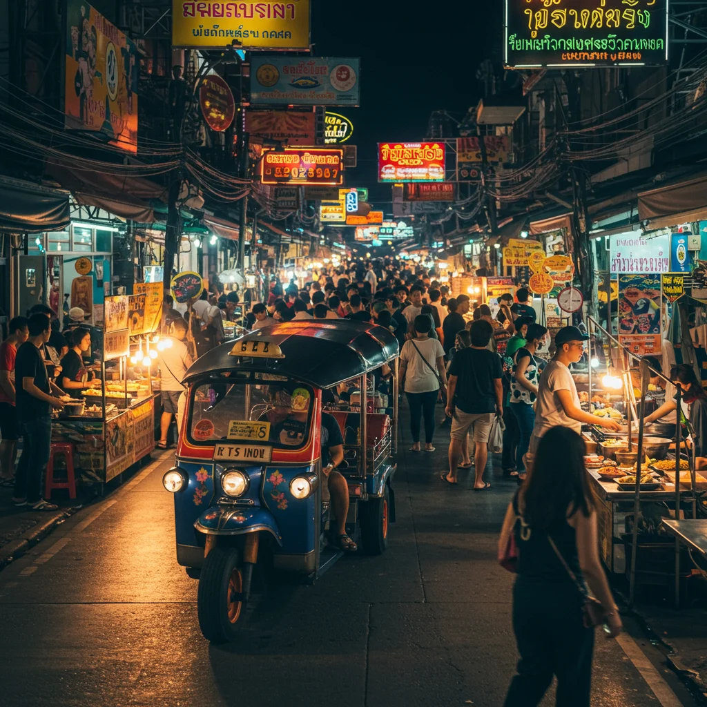 Navigating Bangkok’s Night Markets by Tuk-Tuk