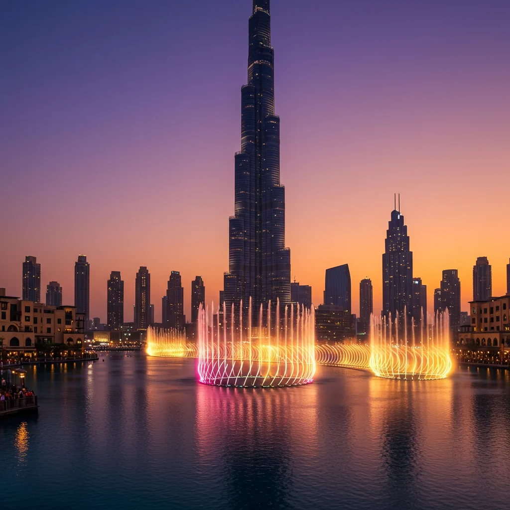 The Dubai Fountain: Spectacular Water Shows