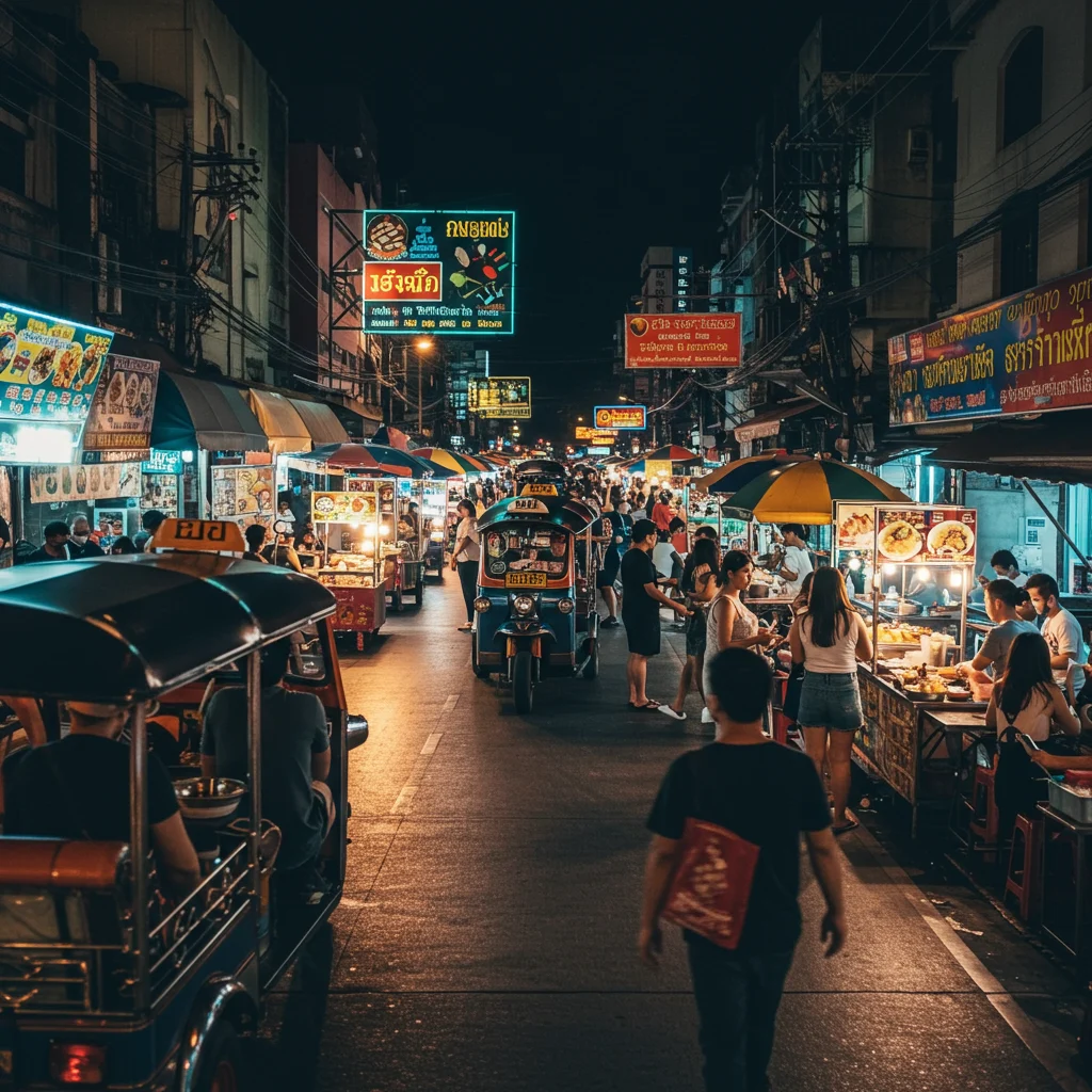 Why Explore Bangkok’s Street Food by Tuk-Tuk at Night?