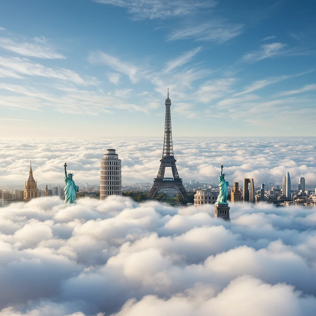 Which Landmarks Will You See from the Sky?