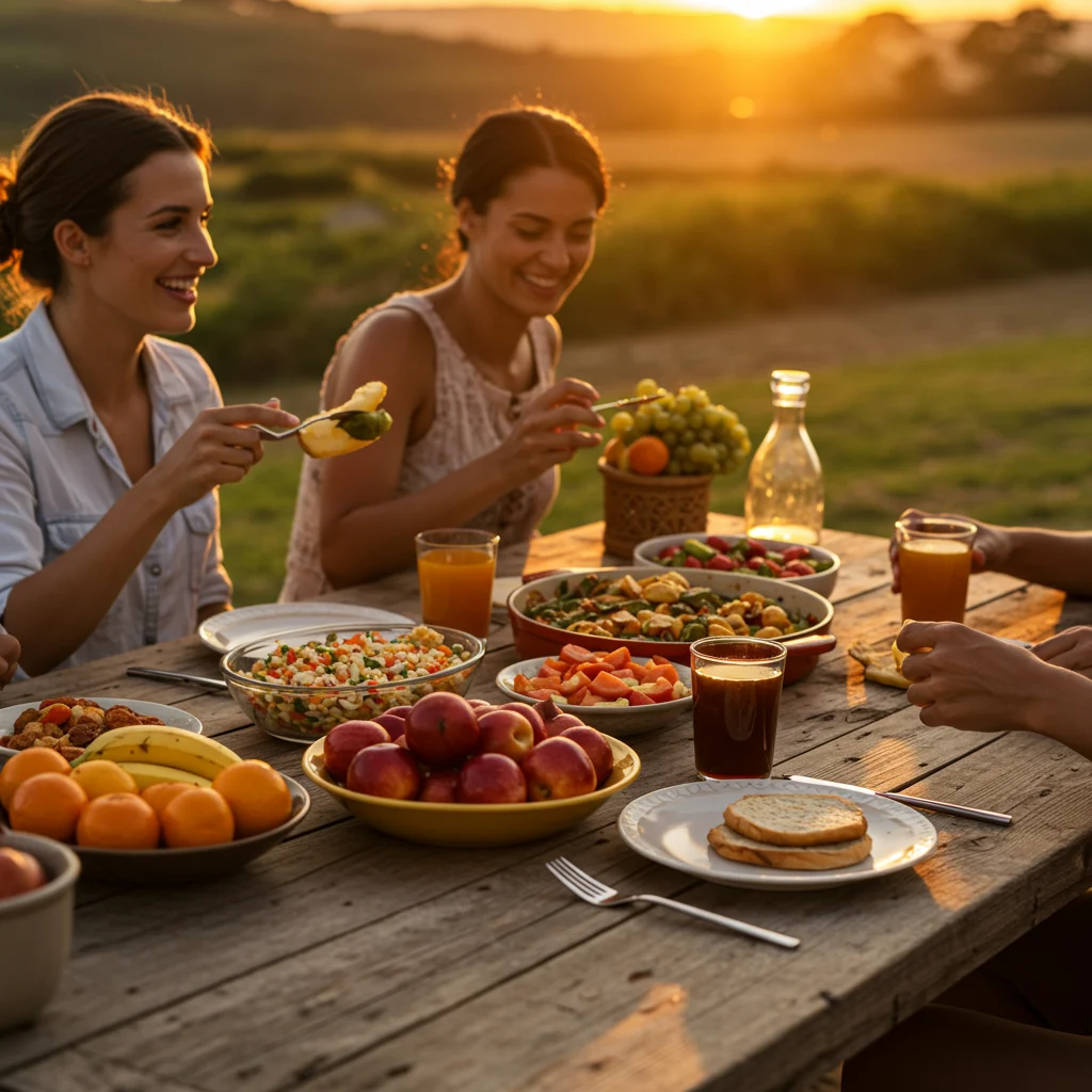 Dining Together: Enjoying the Fruits of Your Labor