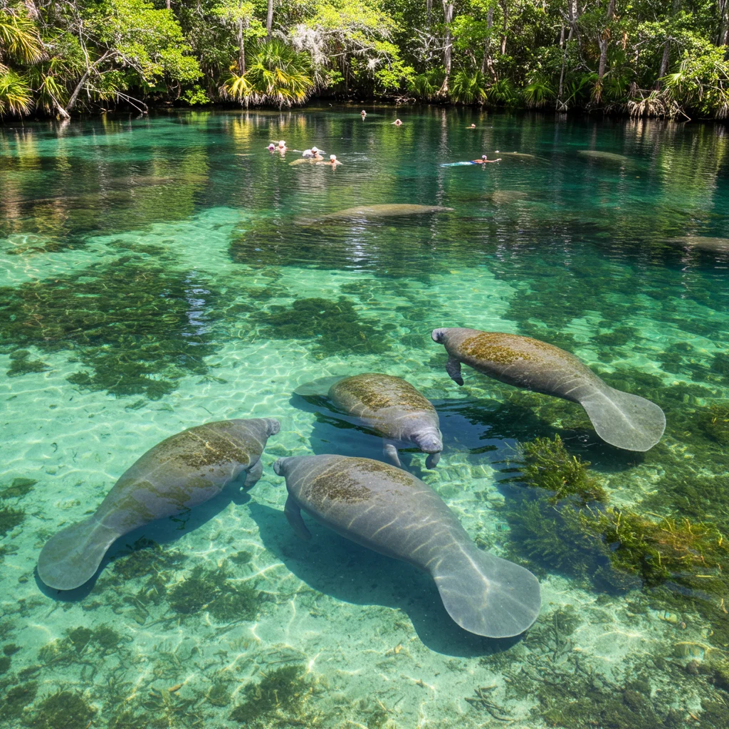 Best Time of Year to Swim with Manatees Near Orlando