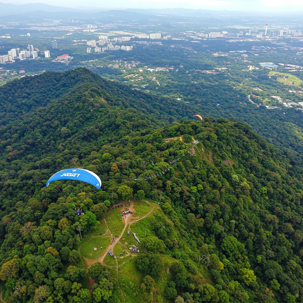 Aerial Adventures: Paragliding and Ziplining Near KL