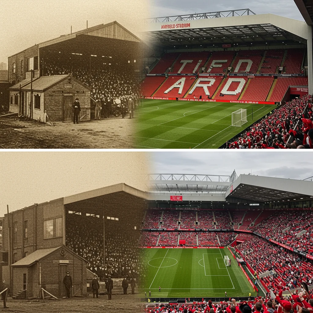 Evolution of the Anfield Stadium