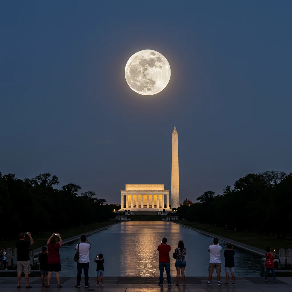 How to Share Your Moonlit DC Monument Experience