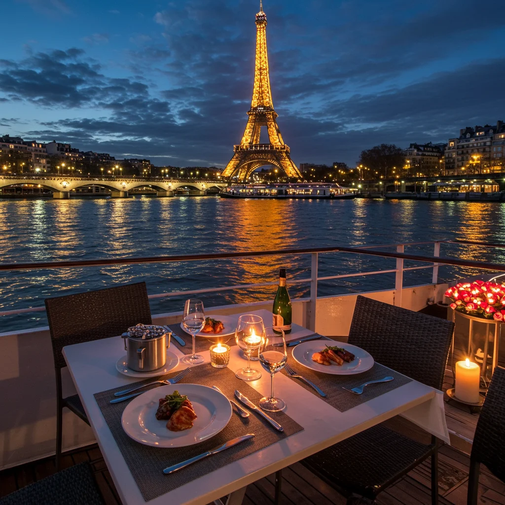 Introduction to Paris Evening Cruises with Bistro Dinners