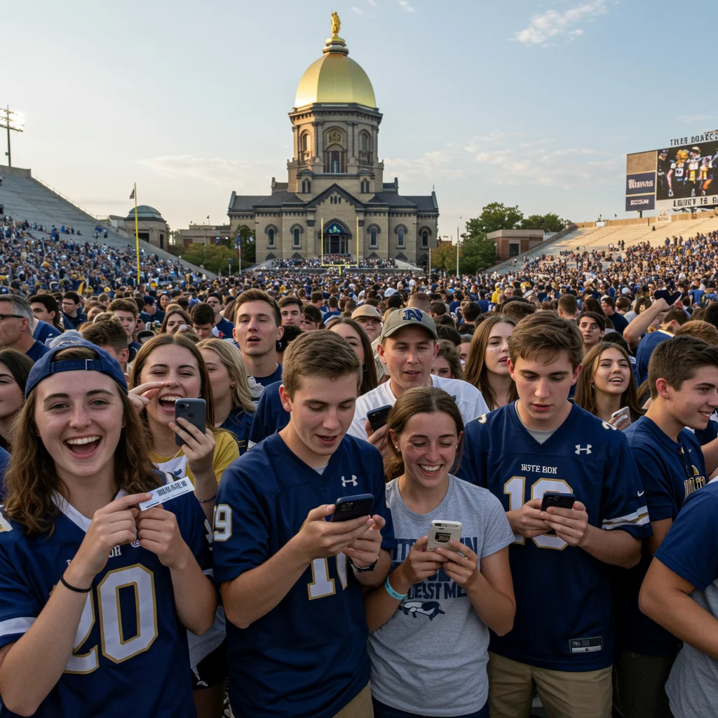 Mobile and Digital Ticketing for Notre Dame Events
