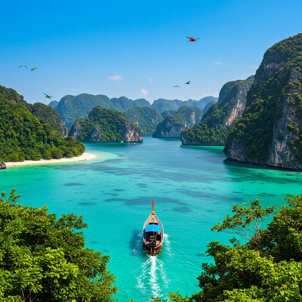 Arriving at Ang Thong Marine Park