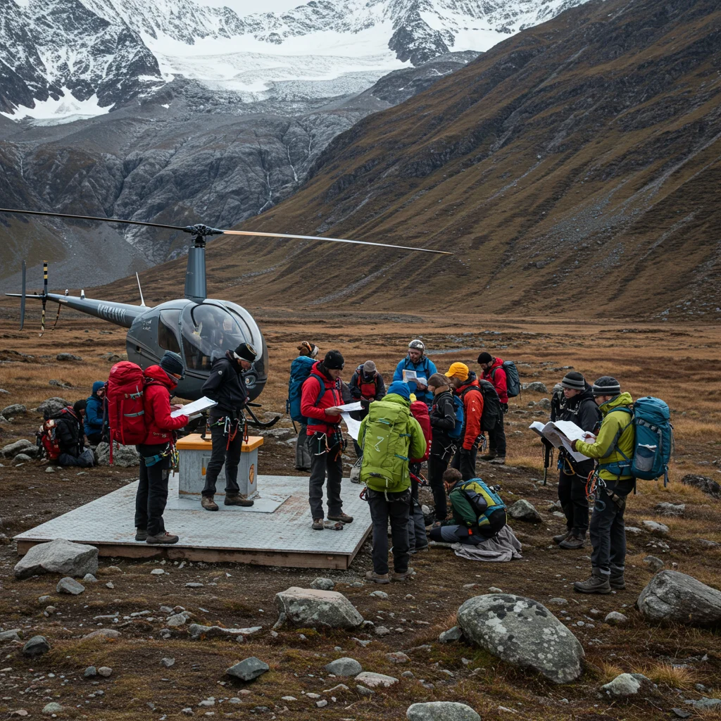 Getting to the Helicopter Departure Point