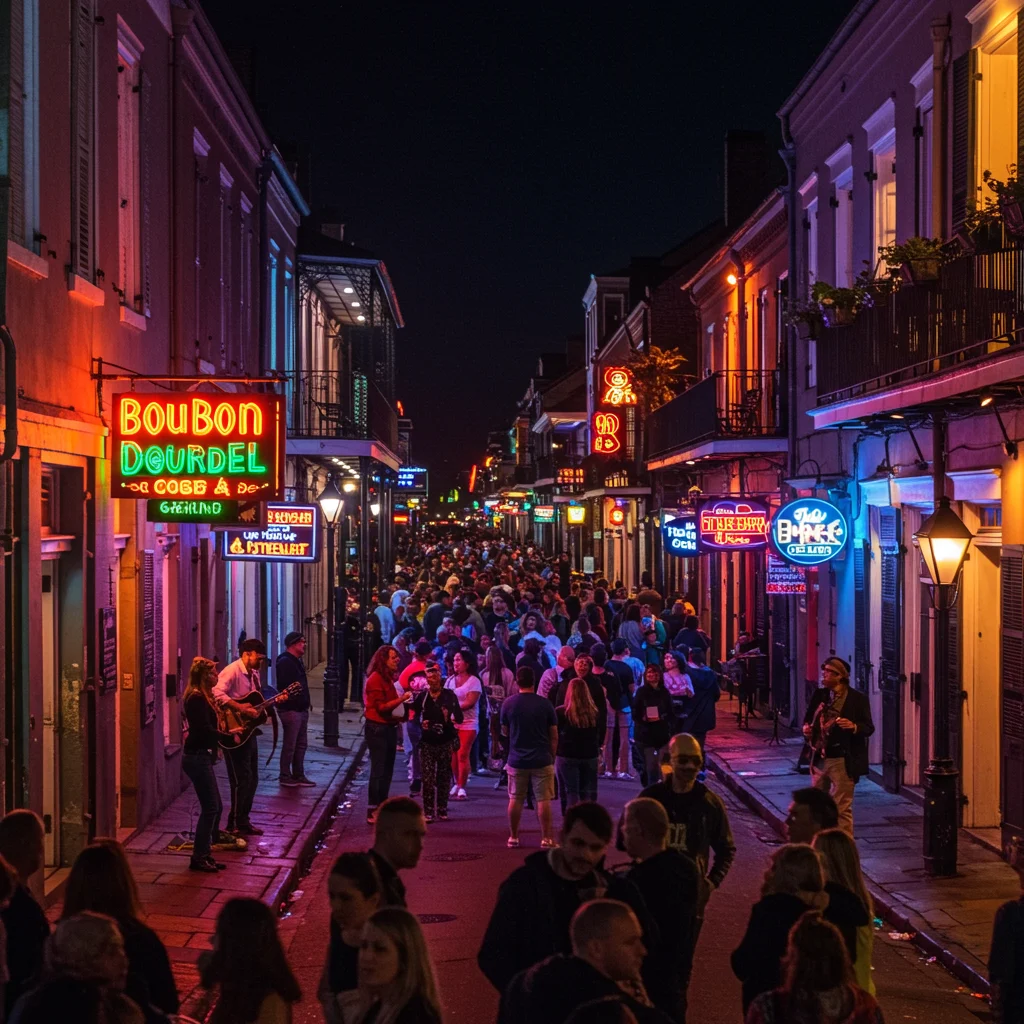 How Bourbon Street Comes Alive at Night