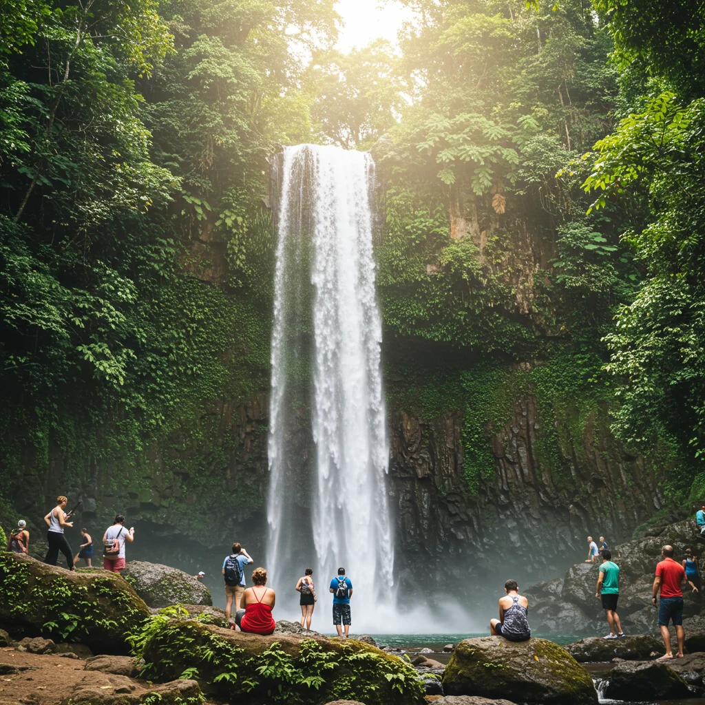 How Busy is Tibumana Waterfall?