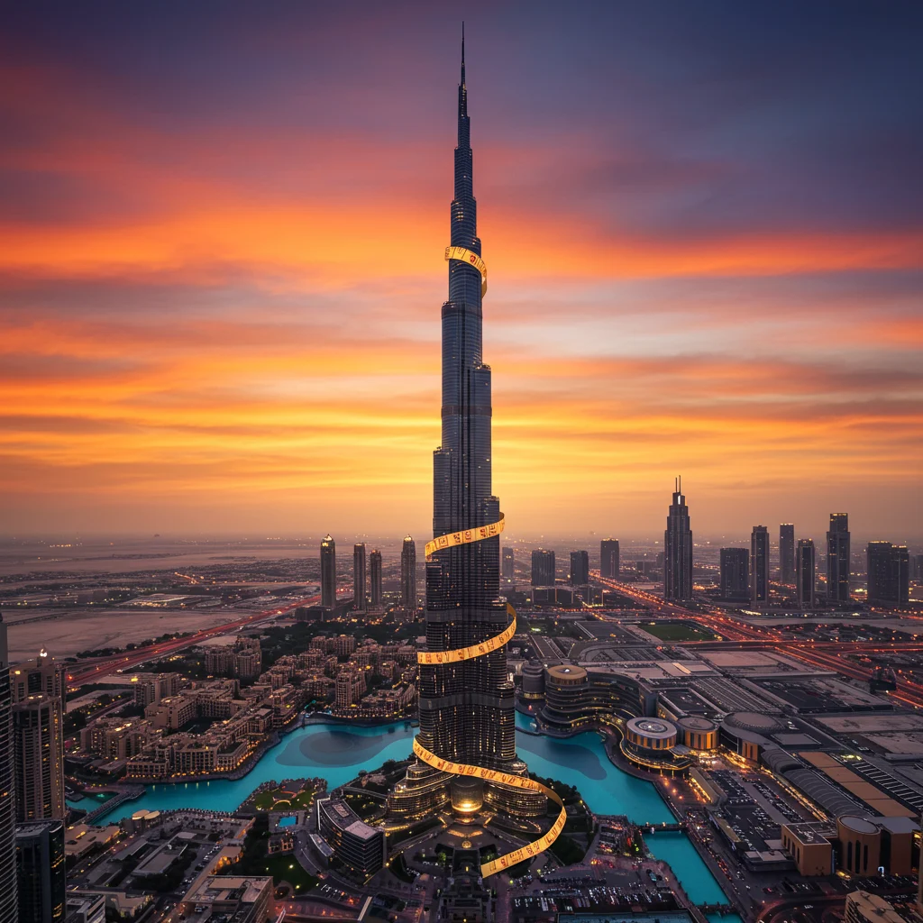 How Tall is the Burj Khalifa?