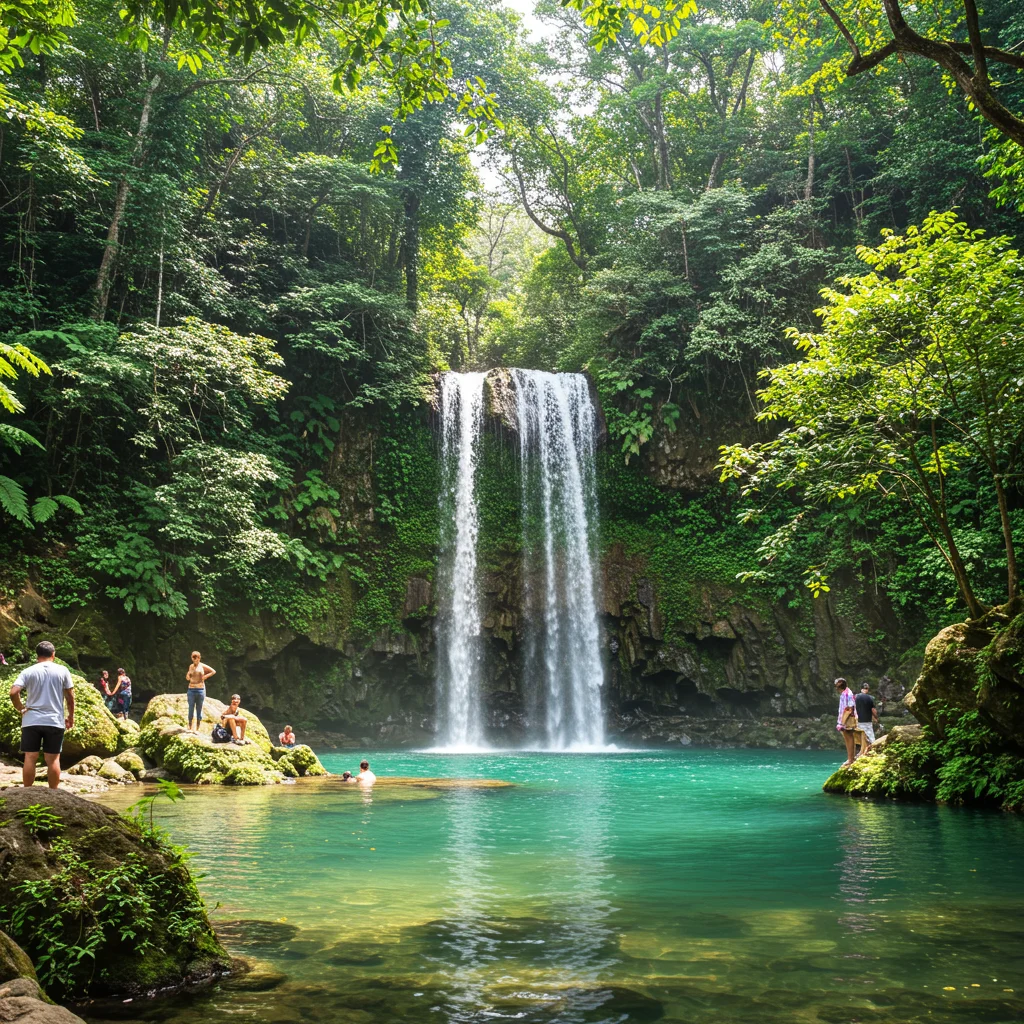 Is Las Tinajas Waterfall Crowded?