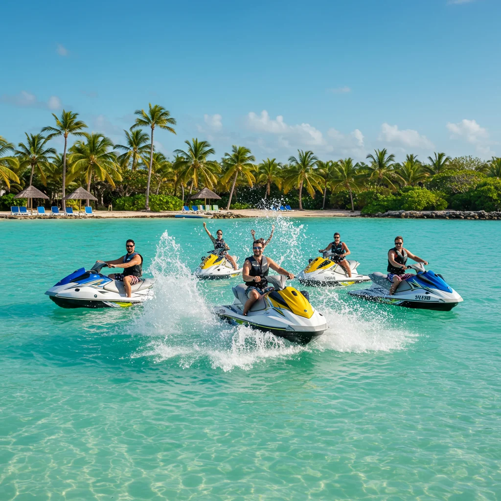 Jet Skiing with Friends and Family