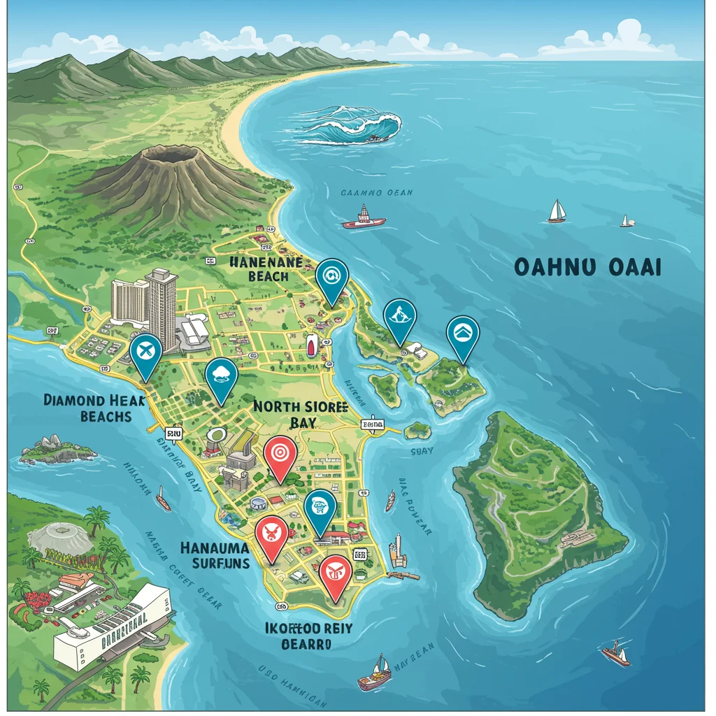 Overview: Major Stops on a Circle Oahu Tour