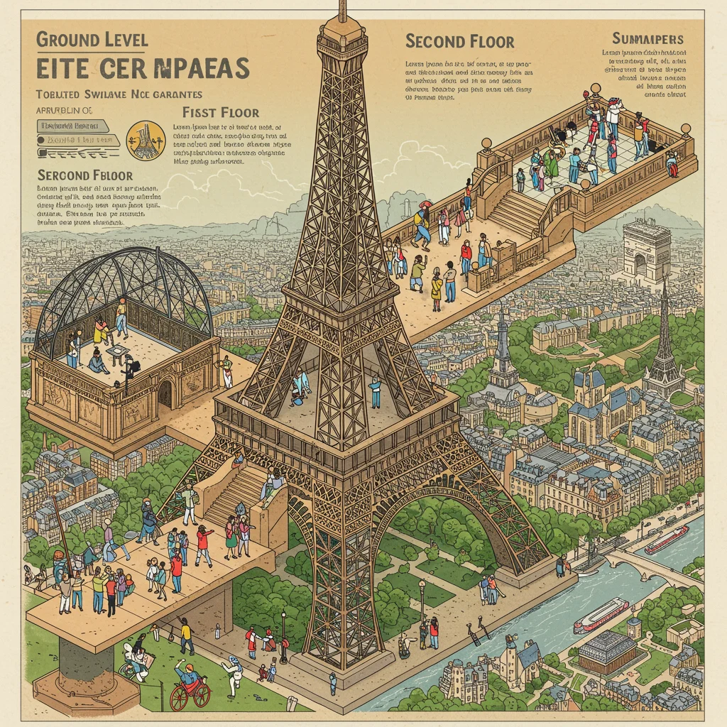 Overview of Eiffel Tower Access Levels