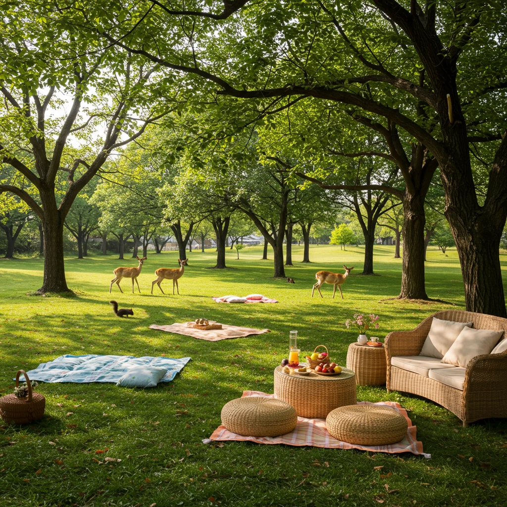 Picnic and Rest Areas at the Sanctuary