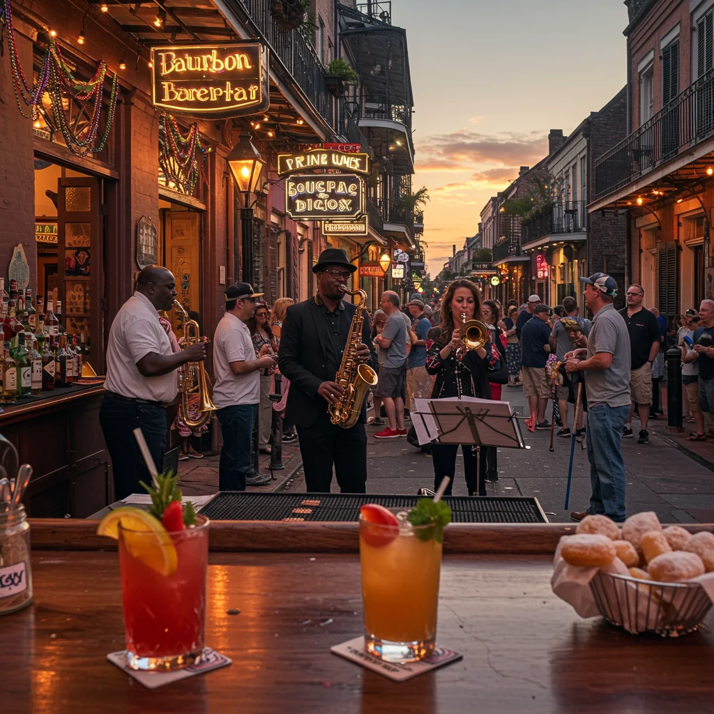 Signature Drinks and Cocktails of Bourbon Street