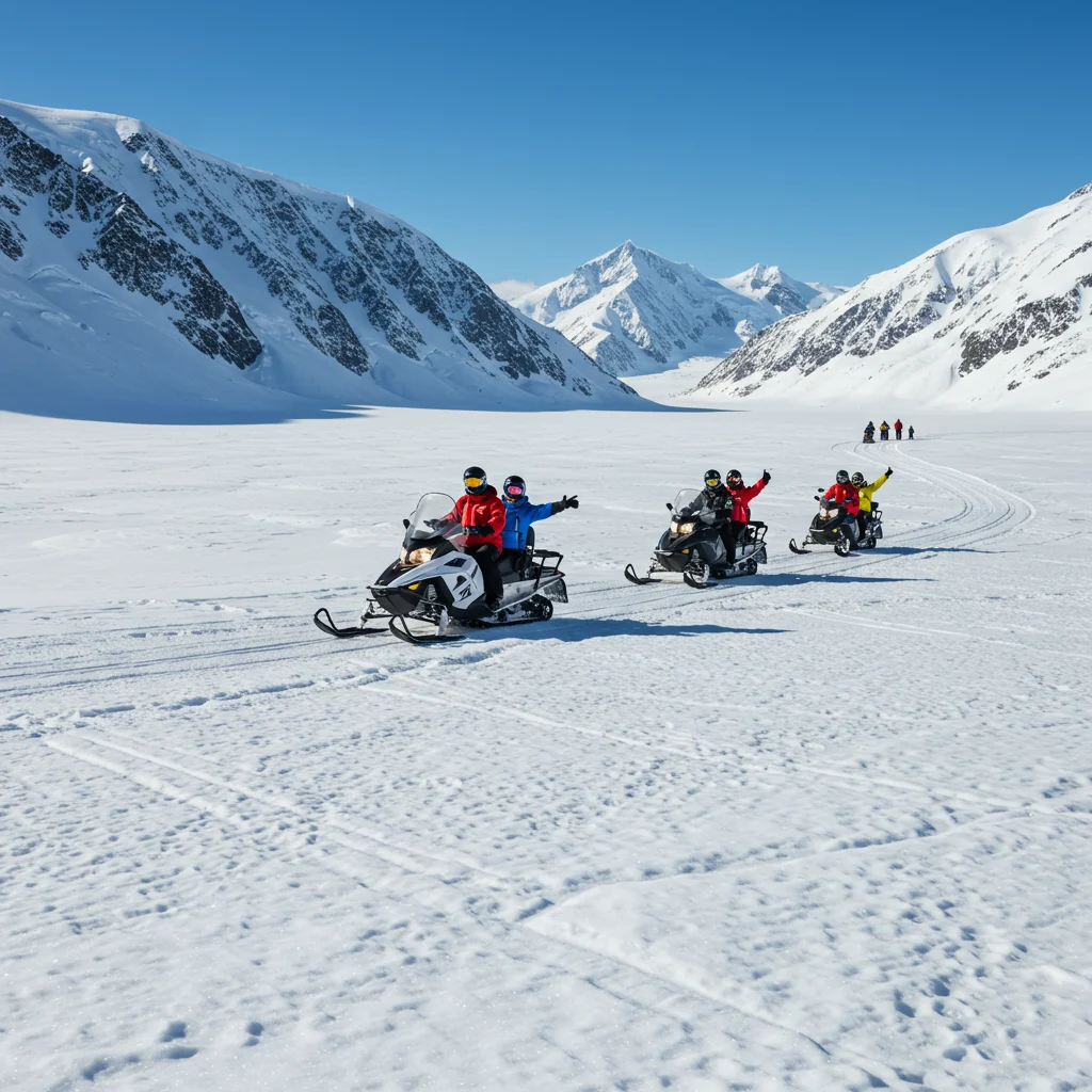 Snowmobile Adventure on the Glacier: What to Expect