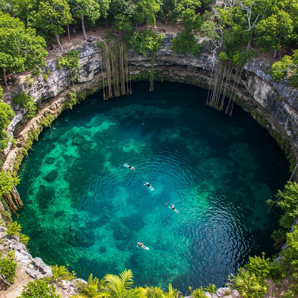 Third Stop: Cenote Adventure – Swimming in Natural Wonders