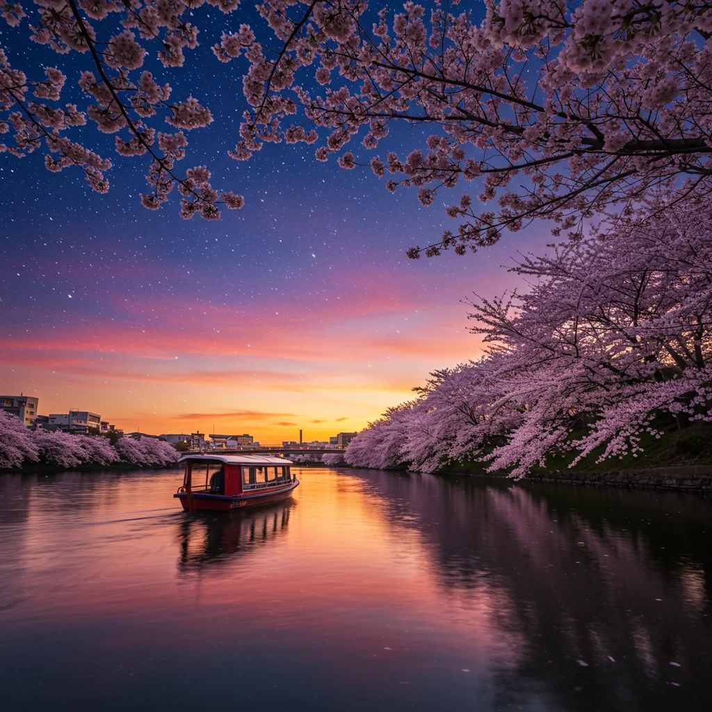 Unique Experiences: Sunset and Nighttime Cherry Blossom Cruises