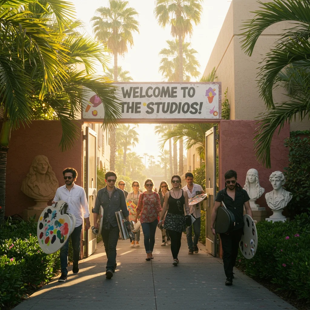What Are Arrival and Entry Like at the Studios?