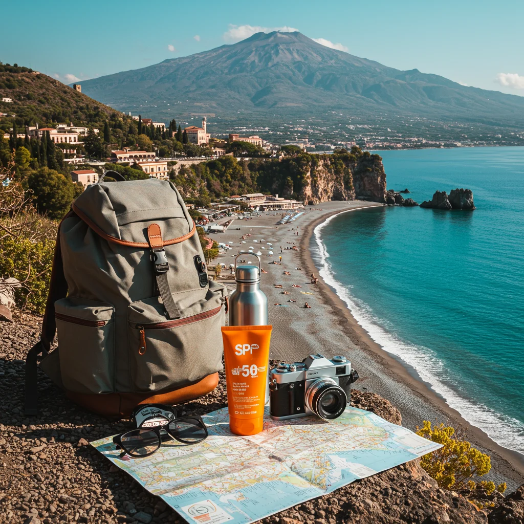 What to Pack for a Day on Mt. Etna and in Taormina