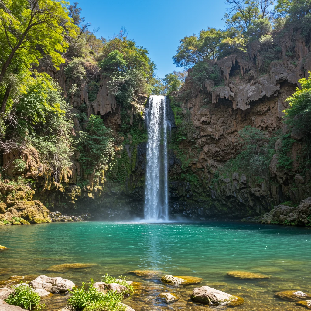 Where is Las Tinajas Waterfall Located?