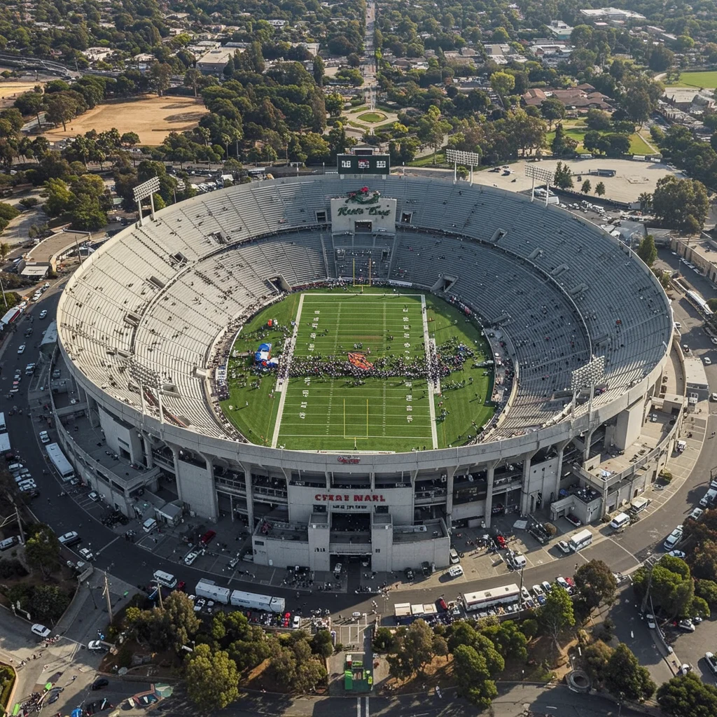 Overview of the Rose Bowl Stadium Area