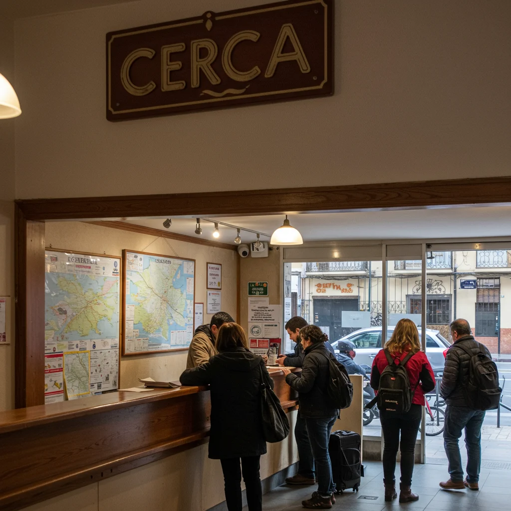 ¿Qué se considera un hotel 'cerca'?