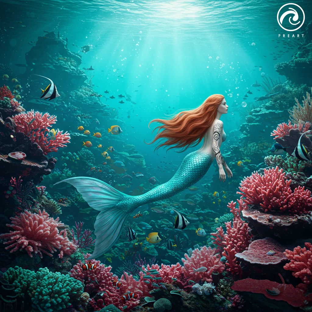 The Naked Mermaid Brand Identity