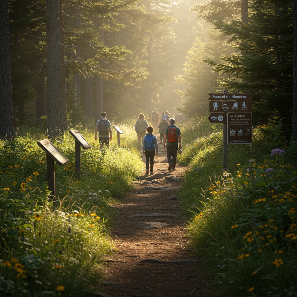 Trail Etiquette and Leave No Trace Principles