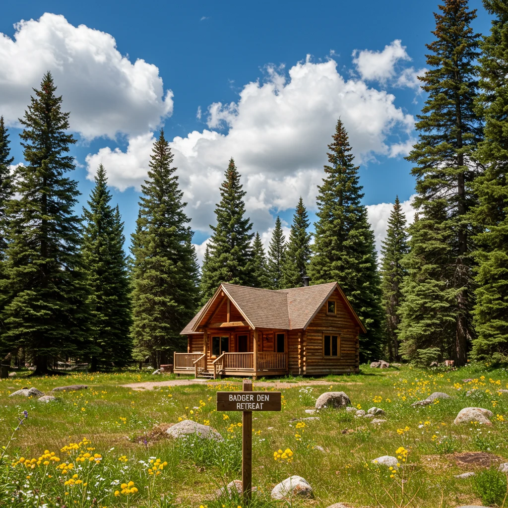Where Is the Badger Den Cabin Retreat Located?