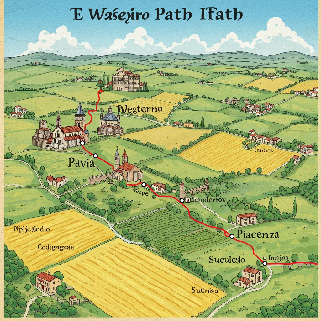 Suggested Route 1: The Western Path via Pavia and Piacenza
